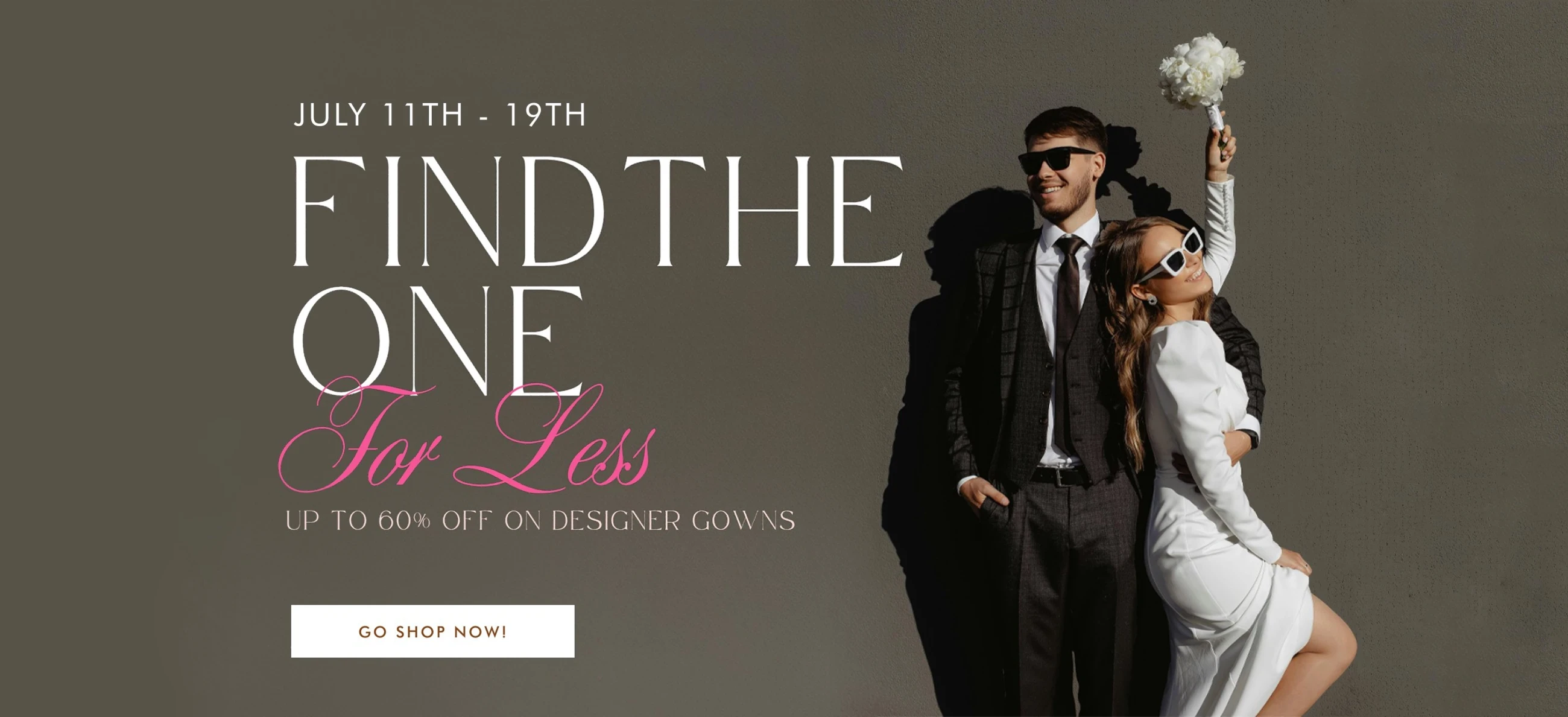 National Bridal Sale desktop banner