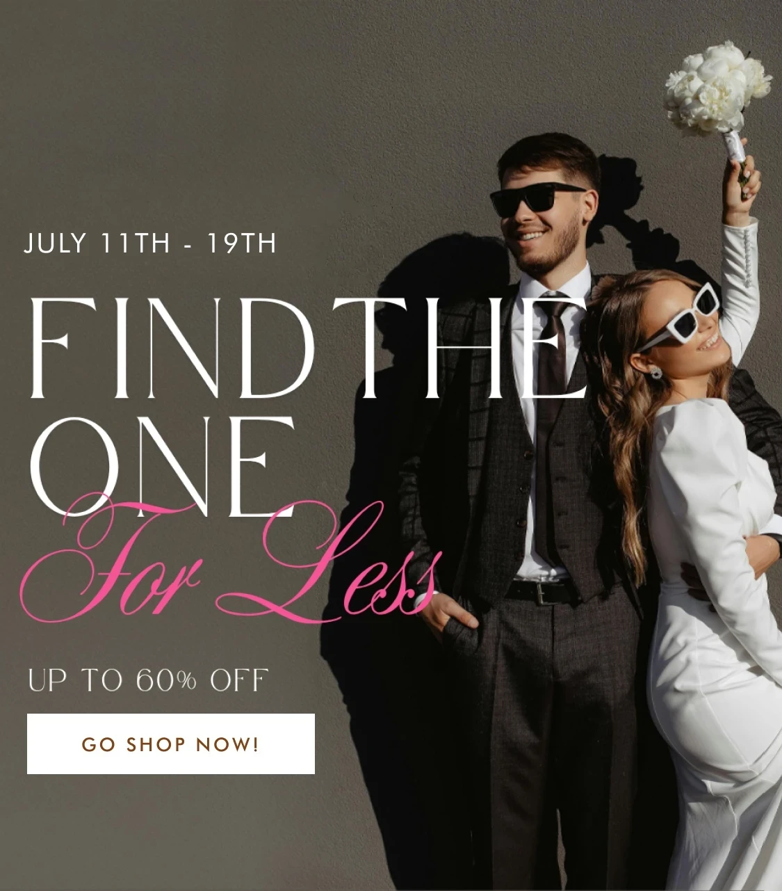 National Bridal Sale mobile banner